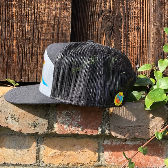 Niceride. Black Trucker Hat. Colorful Embroidery. - Picture 6 of 6